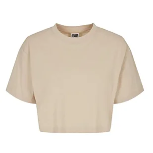 Urban Classics Damski top oversize Cropped Top Ladies Short Tee, beżowy, XL - Koszulki i topy damskie - miniaturka - grafika 1