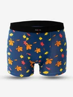 Majtki męskie - Bokserki Męskie Granatowe MyStars Jesienne Liście 3XL - miniaturka - grafika 1