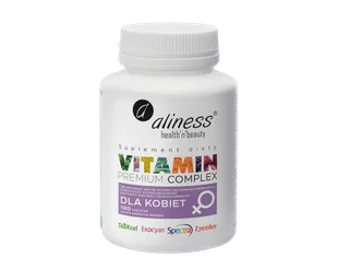 Aliness Dla Kobiet Premium Vitamin Complex Witaminy i Minerały Vege (120 tab) ali-141 - Witaminy i minerały - miniaturka - grafika 1