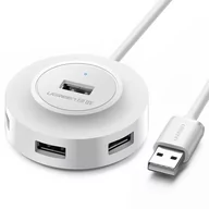 Huby USB - Hub UGREEN CR106, Adapter 4w1, 4xUSB, 1m (biały) - miniaturka - grafika 1