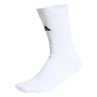 Skarpetki męskie - Skarpetki adidas Tennis Crew Socks Cushioned 1 Pair Pack White/Black XL - miniaturka - grafika 1