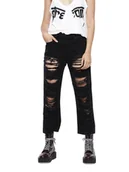 Spodnie damskie - Spodnie damskie Diesel z dziurami-W27 - miniaturka - grafika 1