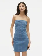 Sukienki - Vero Moda Sukienka jeansowa Zoie 10310272 Niebieski Slim Fit - miniaturka - grafika 1