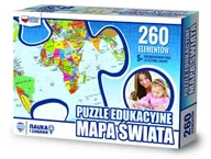 Puzzle - Zachem PUZZLE EDUKACYJNE 260 MAPA ŚWIATA - miniaturka - grafika 1