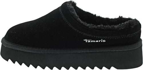 Tamaris Damskie klapki damskie 1-27300-45, czarne, 42 UK, Czarny, 43 EU