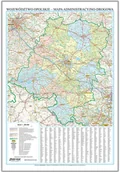 Mapy i plansze edukacyjne - EkoGraf, Województwo opolskie mapa ścienna na podkładzie w drewnianej ramie, 1:200 000 - miniaturka - grafika 1