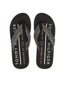 Klapki i japonki męskie - Tommy Hilfiger Japonki Hilfiger Chambray Beach Sandal FM0FM05751 Szary - miniaturka - grafika 1