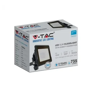 V-TAC Projektor LED V-TAC 10W SAMSUNG CHIP Czarny Z MUFĄ VT-118 4000K 735lm SKU 20305 - Lampy pozostałe - miniaturka - grafika 5