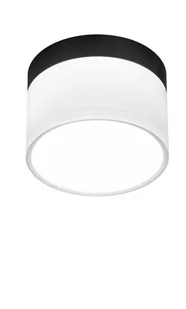 Candellux Oprawa natynkowa TUBA IP20 śr. 8.8 cm biało-czarna LED - Oprawy, klosze i abażury - miniaturka - grafika 1