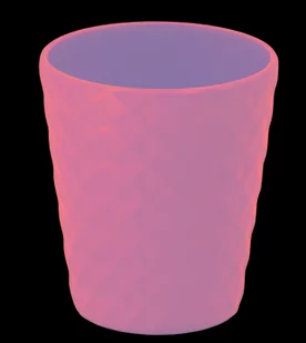 Osłonka ceramiczna BORNEO różowa 14,5 cm - Donice - miniaturka - grafika 1