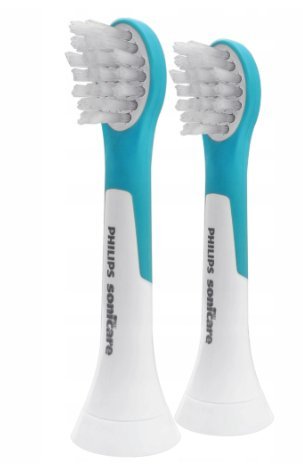 Końcówki do szczoteczki PHILIPS HX6032/33, 2 szt - standardowa, biały dzieci 3+ sonicare for kids wymienne główki szczoteczka elektryczna czyszczeni..
