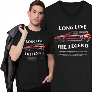 Koszulka Honda Civic EG6 Prezent dla Kierowcy Mechanika Motoryzacja - Koszulki męskie - miniaturka - grafika 1