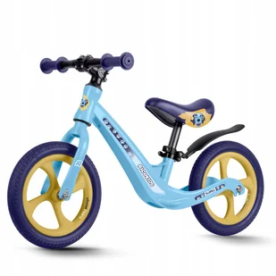LEKKI ROWEREK BIEGOWY MAGNESIUM PIANKOWE KOŁA 12" NIEBIESKI JAKOŚĆ - Rowerki biegowe - miniaturka - grafika 1