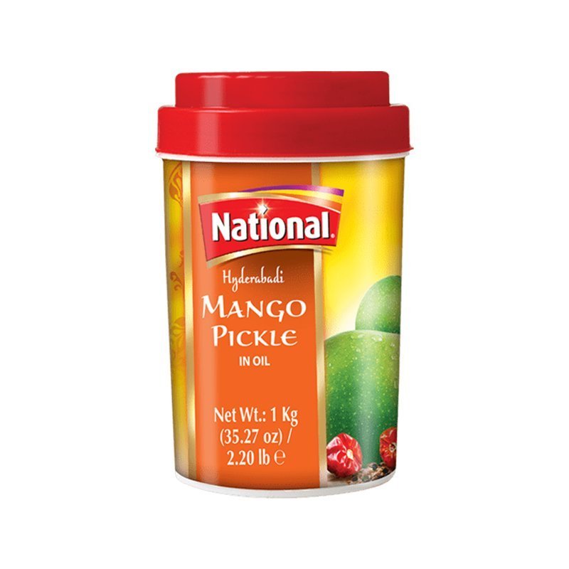 Pikle (achar) National Hyderabadi Mango Pickle 1kg - kwaśno-pikantne