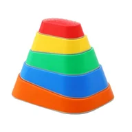 Zabawki sensoryczne - Małpiszon, ścieżka sensoryczna kamienie rzeczne Colorful 6 szt - miniaturka - grafika 1