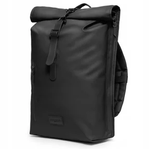 Plecak Miejski Wodoodporny Rolltop Na Laptopa 15'' Czarny PUCCINI PM9030-1 - Torby na laptopy - miniaturka - grafika 1