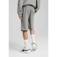 Odzież sportowa dziecięca - Młodzieżowe szorty ESS z logo No. 1 z dżerseju PUMA Medium Gray Heather - miniaturka - grafika 1