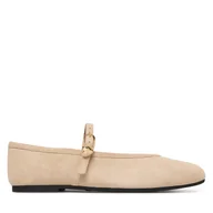 Baleriny - Baleriny LOVE MOSCHINO JA11101G1OJA0104 Beżowy - miniaturka - grafika 1