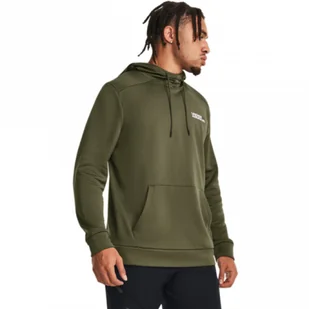 Męska bluza treningowa Under Armour UA Armour Fleece Graphic HD - khaki - UNDER ARMOUR - Bluzy sportowe męskie - miniaturka - grafika 1