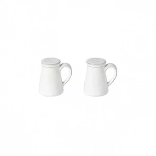 Costa Nova Zestaw solniczka i pieprzniczka Friso White 7 cm - Młynki do soli i pieprzu - miniaturka - grafika 1