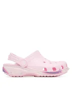 Buty dla dziewczynek - Crocs Klapki Classic Star Sparkle Shaker Clog 211620 Różowy - miniaturka - grafika 1