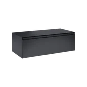 Szafki łazienkowe - ELITA  SPLIT SLIM 100 1S BLACK MATT Z BLATEM PDW KOMODA PODWIESZANA 168941 - miniaturka - grafika 1