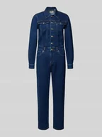 Kombinezony - Kombinezon taliowany z mieszanki bawełny model ‘VALA’ - miniaturka - grafika 1