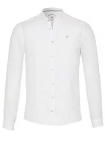 pure h. tico Pure-Casual Slim Fit męska koszula z długim rękawem, jednokolorowa, biała, XXL - Koszule męskie - miniaturka - grafika 1