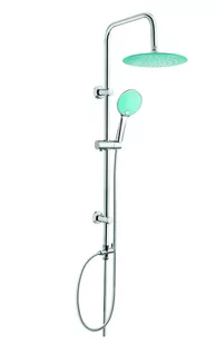 Invena Kameleon AU-26-004-G chrom turkus AU-26-004-G - Zestawy prysznicowe - miniaturka - grafika 1