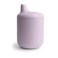 Kubki dla dzieci - Mushie Silikonowy Kubek niekapek Sippy Cup soft lilac - miniaturka - grafika 1