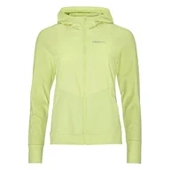 Bluzy damskie - Damska Bluza CRAFT ADV ESSENCE JERSEY HOOD JACKET 2 W 1915288-507000 – Zielony - miniaturka - grafika 1