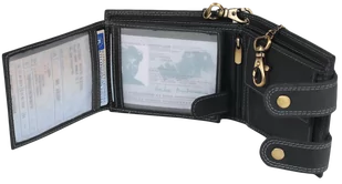 Portfel męski skórzany z łańcuchem i z RFID — Always Wild - Portfele - miniaturka - grafika 9