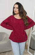 Swetry damskie - Klasyczny sweter oversize w kolorze fuksja Mirra, Kolor fuksja, Rozmiar Oversize, KAMEA - Primodo.com - miniaturka - grafika 1