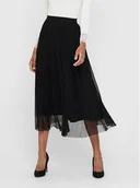 Spódnice - ONLY Spódnica midi 15214303 Czarny Regular Fit - miniaturka - grafika 1