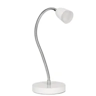 Lampy stojące - Lampka biurkowa ORO LARUS LED biała - miniaturka - grafika 1