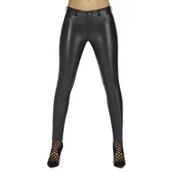 Legginsy - Legginsy damskie push-up BAS BLEU Leila Black, Czarny, XL - miniaturka - grafika 1