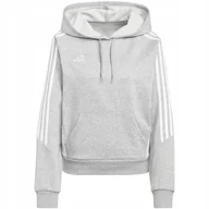 Bluzy damskie - Bluza damska adidas Tiro 24 Hooded szara IR7509 XL - miniaturka - grafika 1
