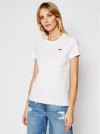 Koszulki i topy damskie - Levi's T-Shirt Perfect Tee 39185-0006 Biały Regular Fit - miniaturka - grafika 1