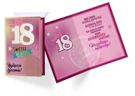 Pozostałe książki - PP1397 Karnet 18 urodziny PP-1786 - miniaturka - grafika 1