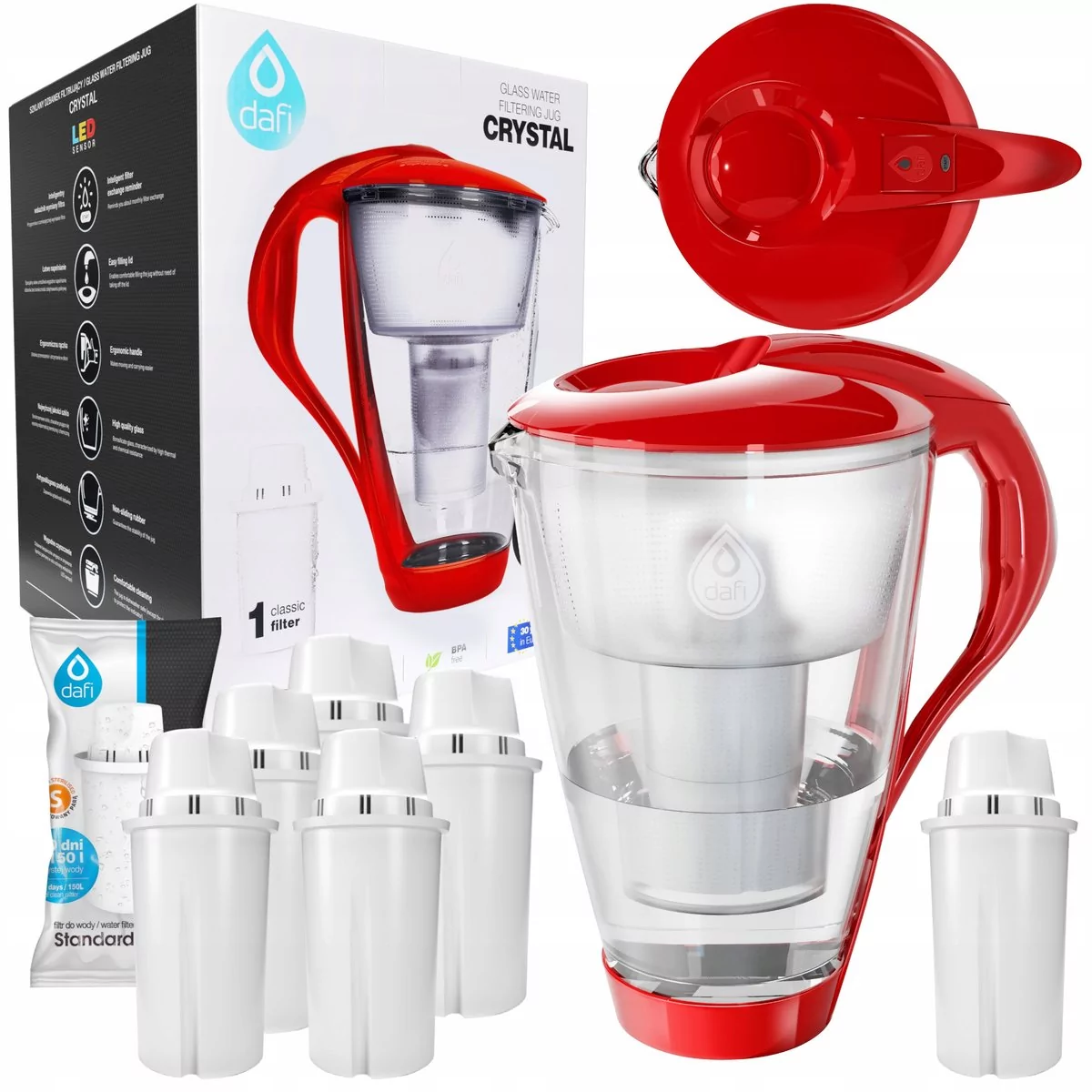 Dafi Crystal Classic 2,0 L LED Makowy