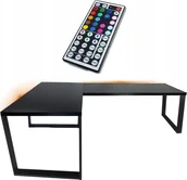 Biurka gamingowe - BIURKO GAMINGOWE NARONE LOFTOWE METALOWE STABILNE LED RGB - miniaturka - grafika 1