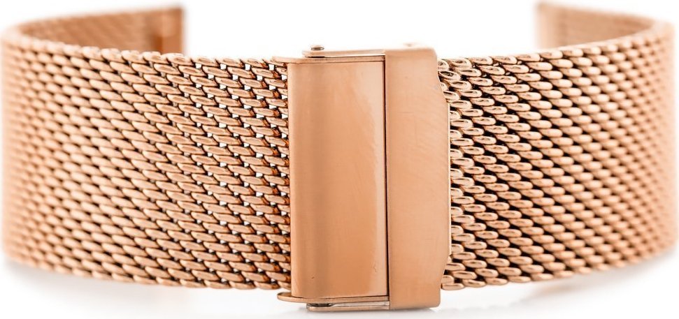 Bransoleta Pacific M8 - siatka HQ - rosegold 22mm