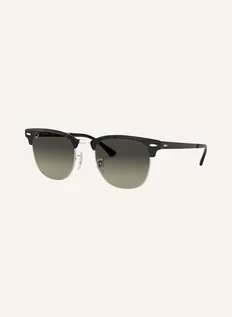 Okulary przeciwsłoneczne - Ray Ban Okulary przeciwsłoneczne Clubmaster Metal RB 3716 Silver Black/Light Grey tekst cieniowany unisex 0RB371690047151 - grafika 1