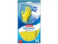 Inne artykuły do sprzątania - IKA Rękawice gumowe gospodarcze żółte XL S-439 - miniaturka - grafika 1