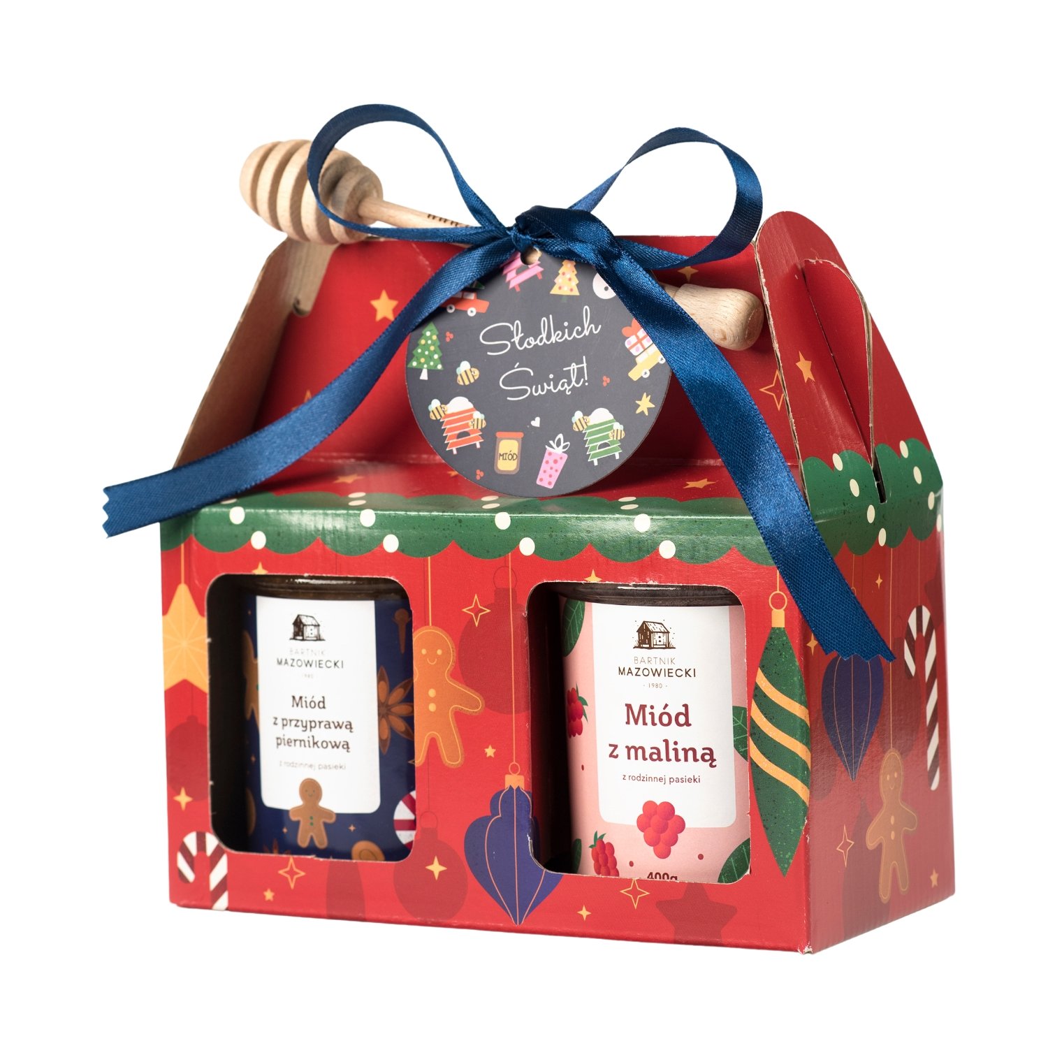 Bartnik Mazowiecki Zestaw: Miód z maliną + Miód piernikowy
