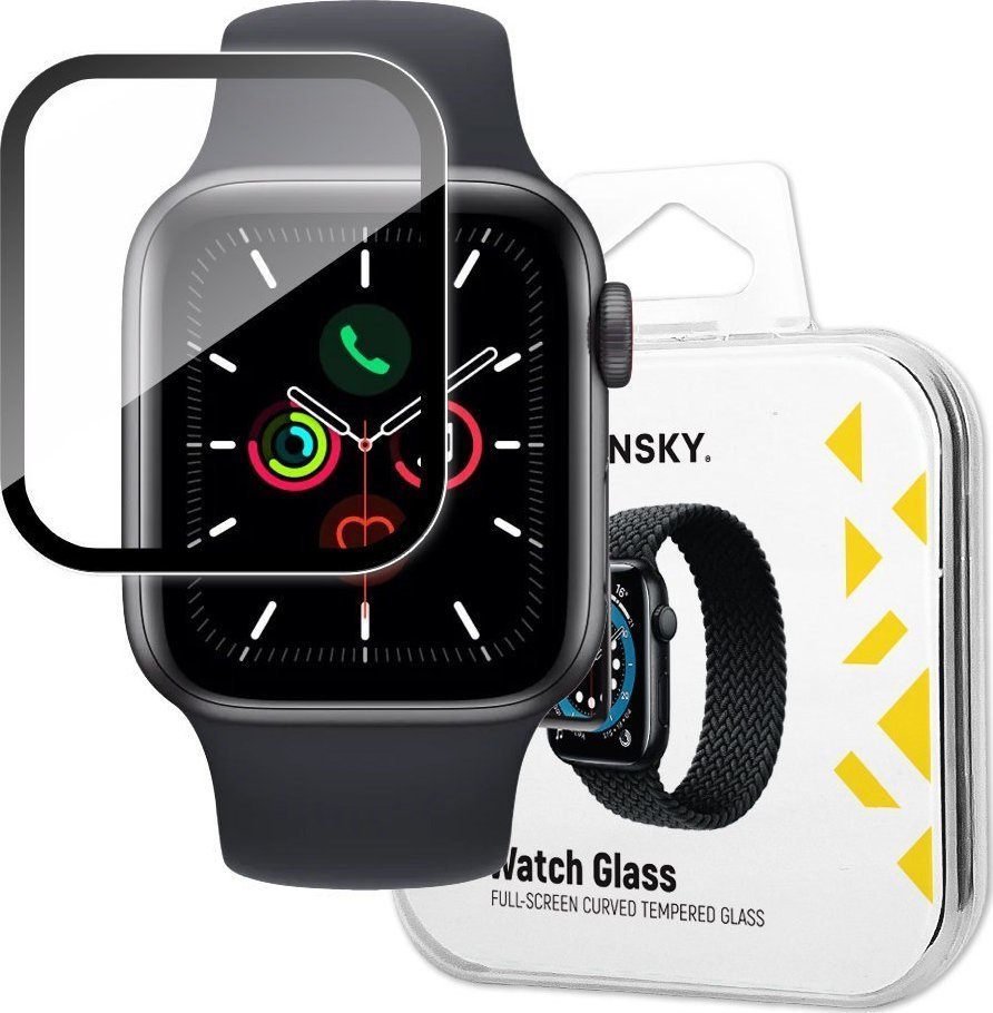 Braders Szkło Hybrydowe do Apple Watch 6 / 5 / 4 / SE 40mm czarny
