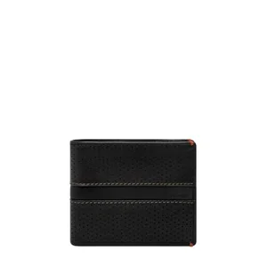 Fossil Sport Tourer Skórzany lub Poliestrowy Portfel/Etui na Karty dla Mężczyzn, Czarny matowy - Portfele - miniaturka - grafika 1
