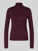 Swetry damskie - Golf o kroju slim fit z mieszanki wiskozy model ‘HAPPYSHINE’ - miniaturka - grafika 1