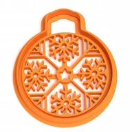 Formy do ciast - Foremka Bombka Płatki śniegu Boże Narodzenie - miniaturka - grafika 1