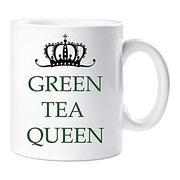 Herbata - 60 Second Makeover® zielona herbata królowa kubek nowość kubek prezent ceramiczny wypełniacz pończochy - miniaturka - grafika 1